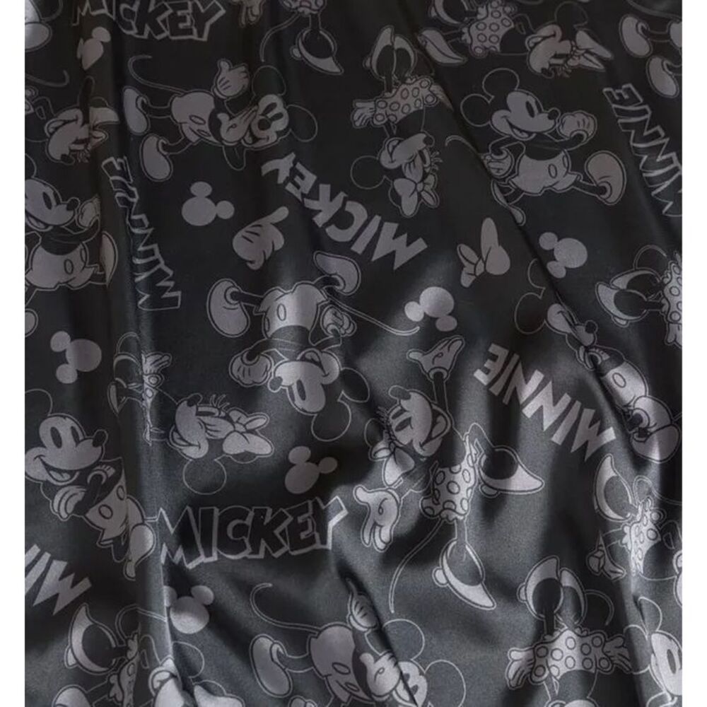 Disney Womens/Ladies Mickey Mouse & Minnie Mouse Patterned Satin Midi Skirt / Bl - Picture 2 of 3